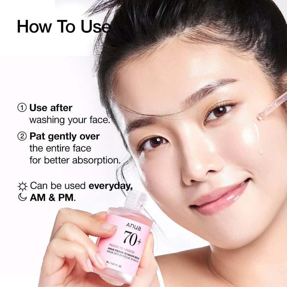 ANUA Peach 70% Niacinamide Serum - 30ml