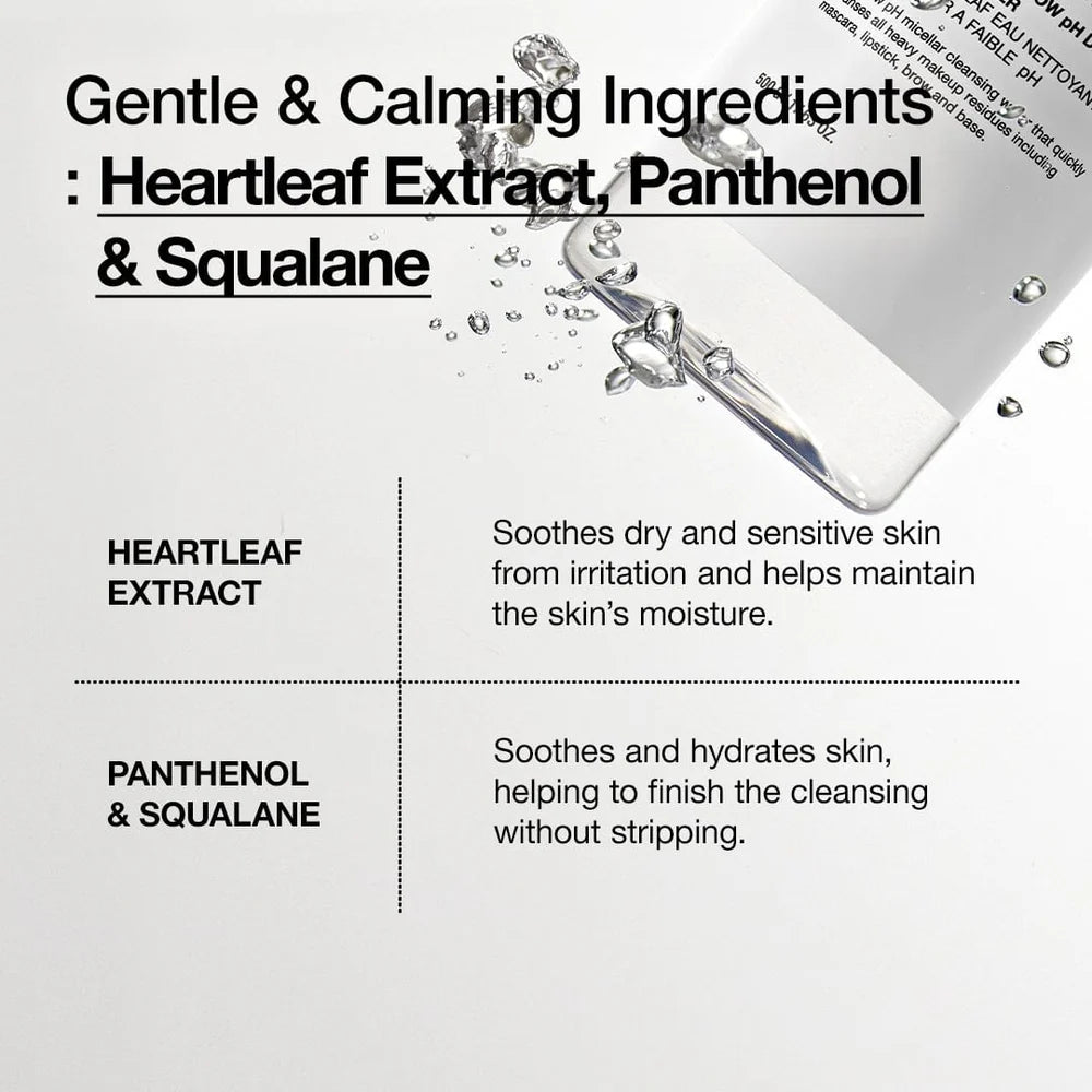 ANUA Heartleaf 87 Low pH Deep Cleansing Water - 500g