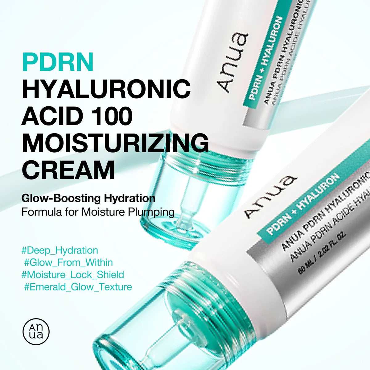 ANUA PDRN Hyaluronic Acid 100 Moisturising Cream - 60ml