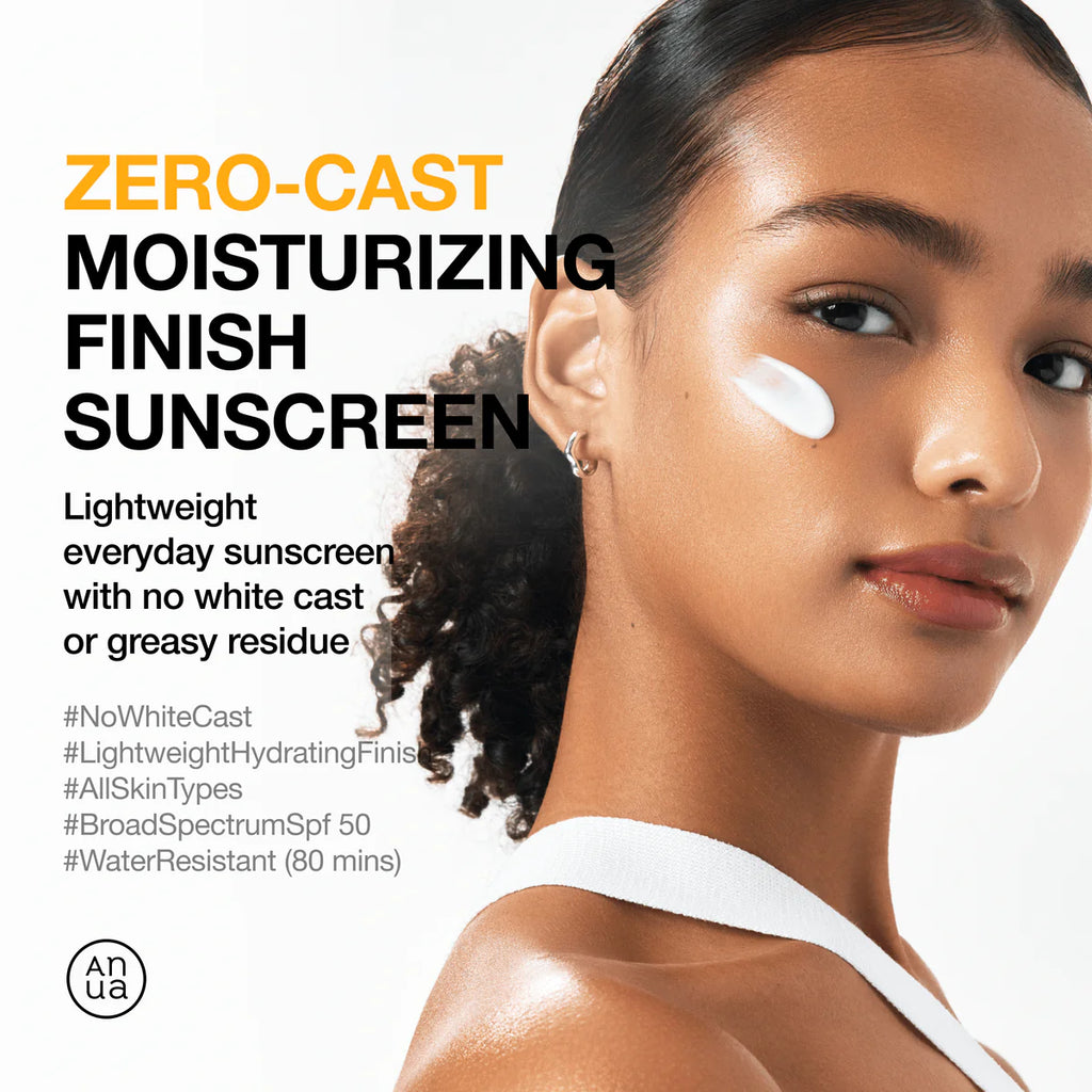 ANUA Zero-Cast Moisturising Finish Sunscreen - 50ml