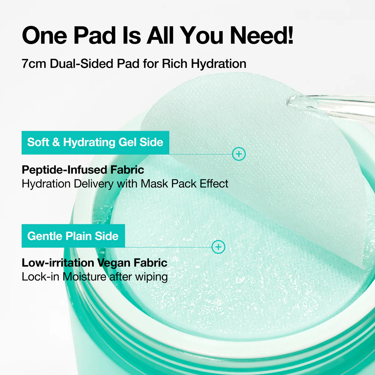 ANUA PDRN 100 Hyaluronic Acid Glow Pads - 60P/180ml