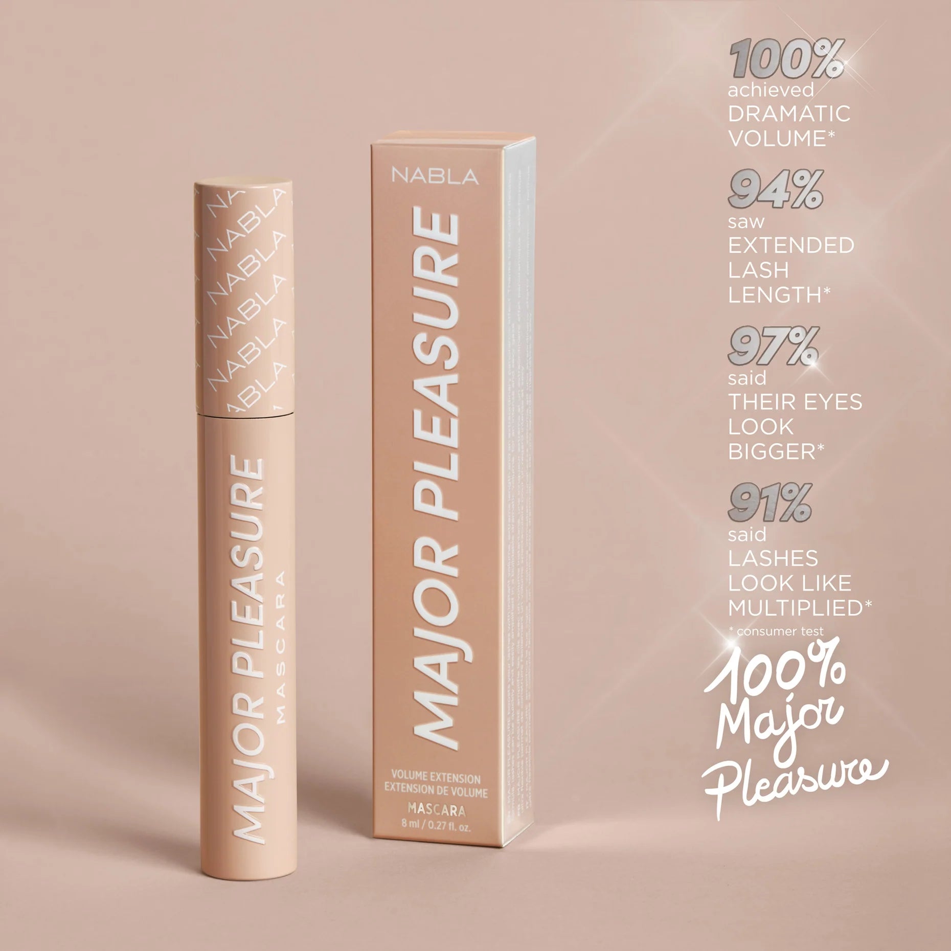 MAJOR PLEASURE Panoramic Volumising Mascara